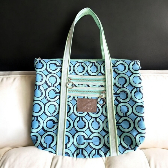 Coach Poppy 3D Op Art Glam Tote Bag - Y2K Vintage Vibe! Excellent Condition ✨ - Picture 5 of 16
